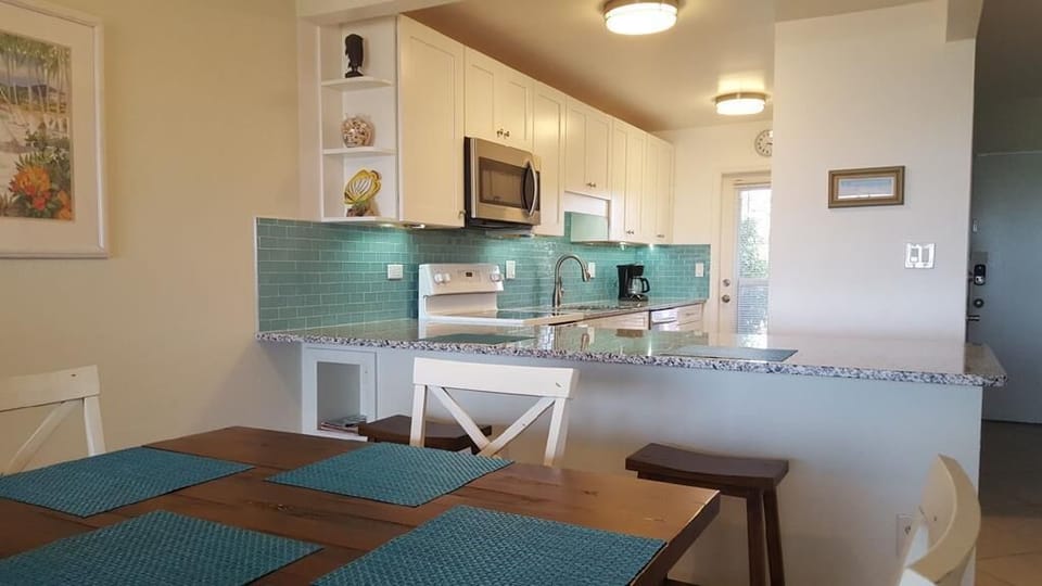 Dining room and kitchen