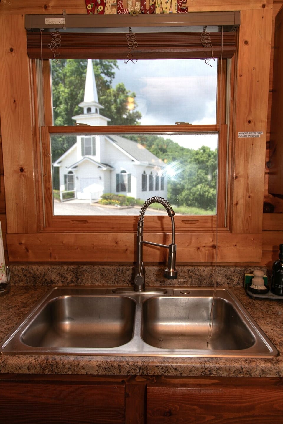 View of the Chapel from the Kitchen 