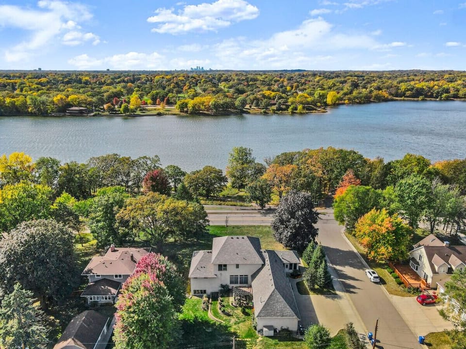 Lake Phalen across the street