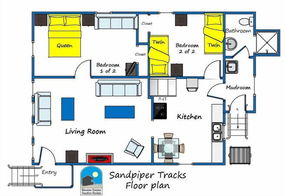 Sandpiper tracks floor plan