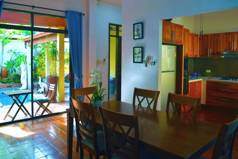 living room + dining table