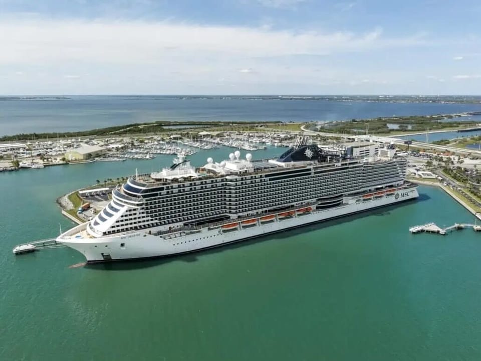Port Canaveral is less than 10 minutes away