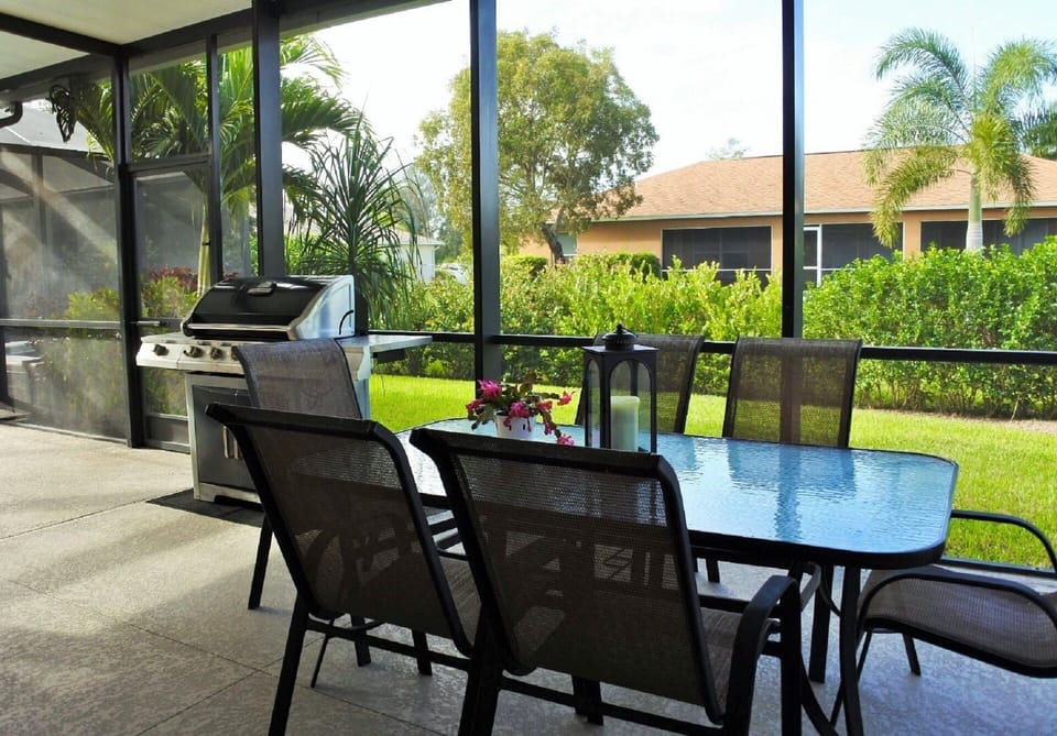 Outside area with BBQ