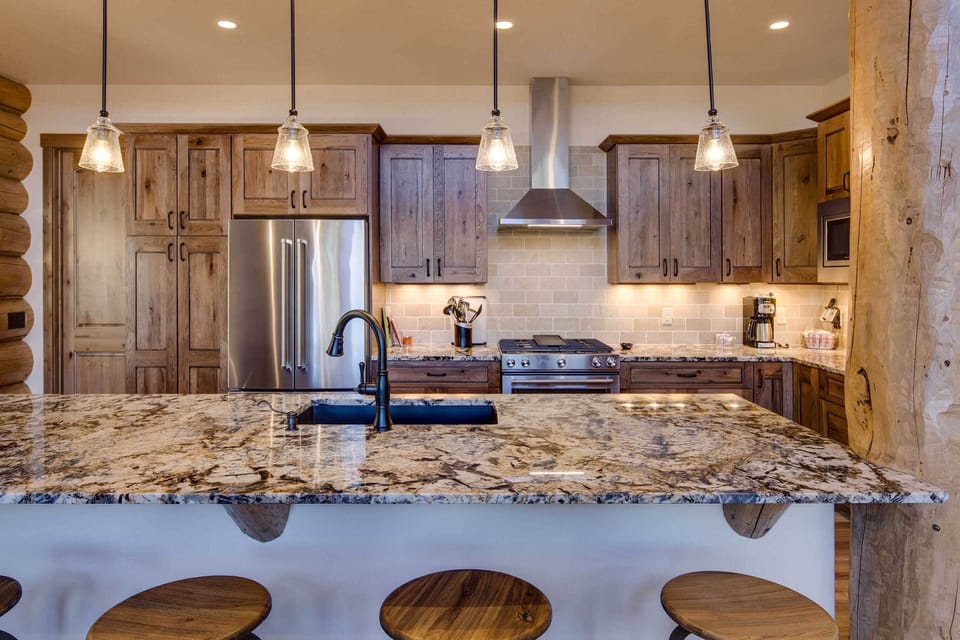 Channel your inner Iron Chef in the fully equipped kitchen.
