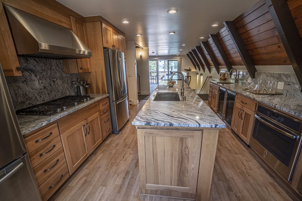 Double ovens, Double wine and kitchen refrigerators and double dishwashers.