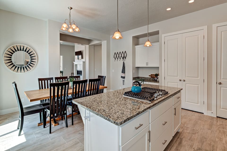Kitchen View - With an open and spacious floor plan, the Dining Room and Kitchen can accommodate meal preparations for groups large or small.