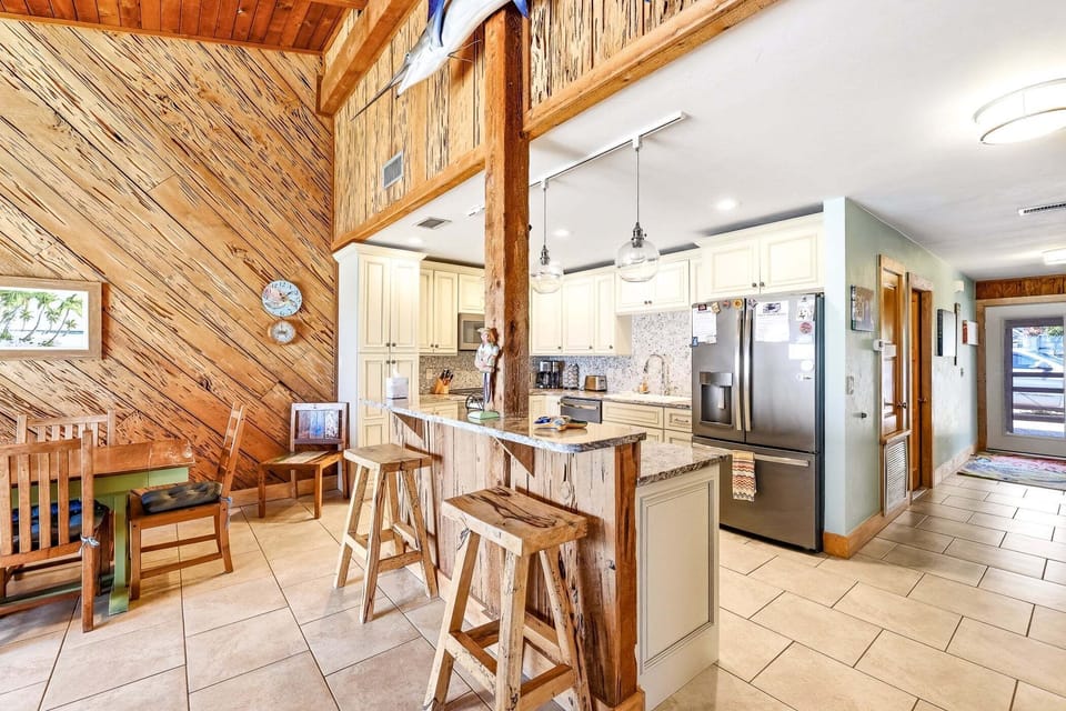 Fully equipped kitchen for all your cooking needs.