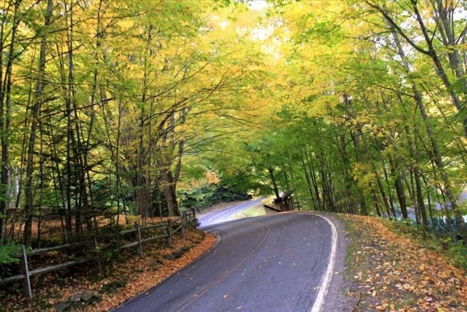Colorful Fall drive along the Blue Ridge Parkway