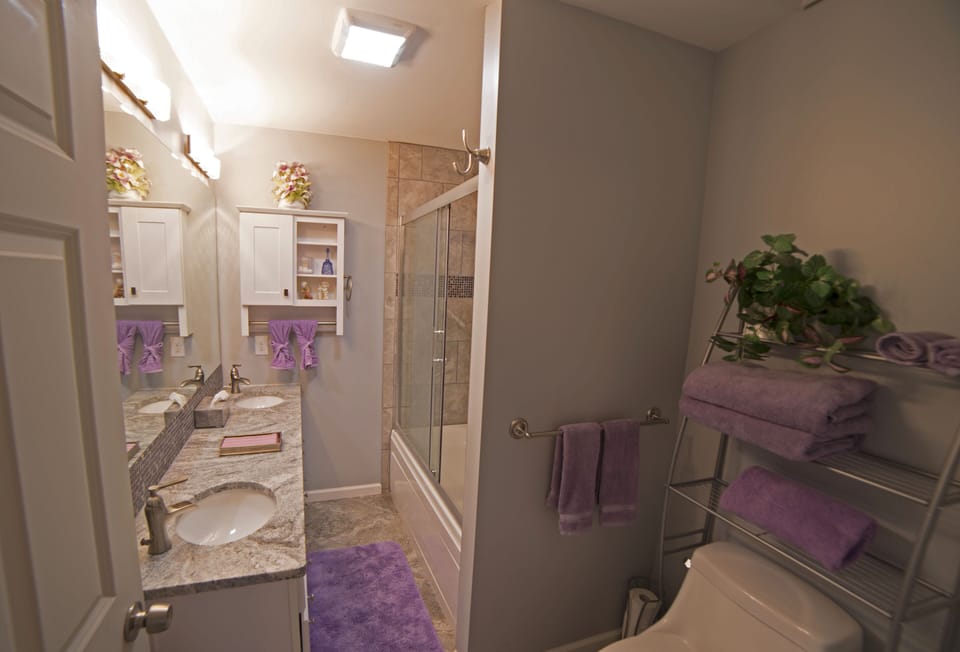 Wisteria room with jacuzzi tub.