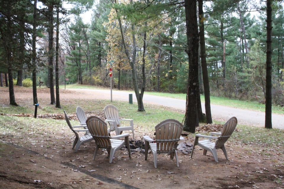 Fire pit front yard- lake view
