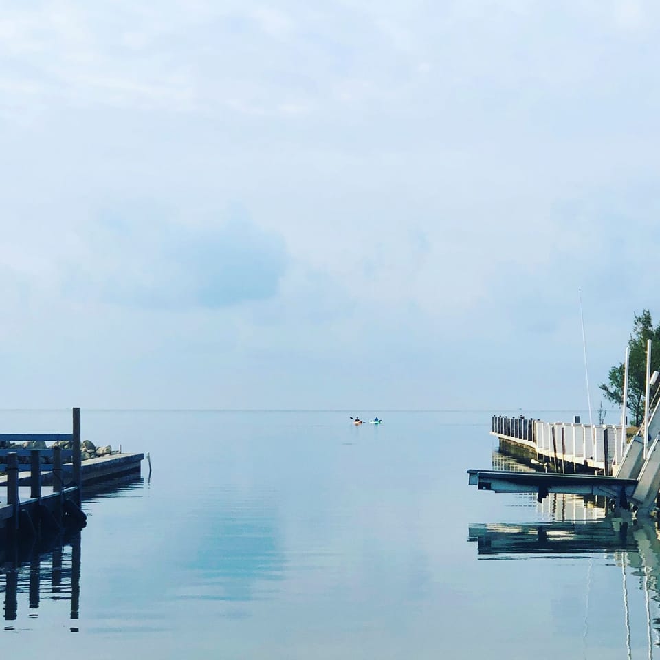 Canal entering the ocean