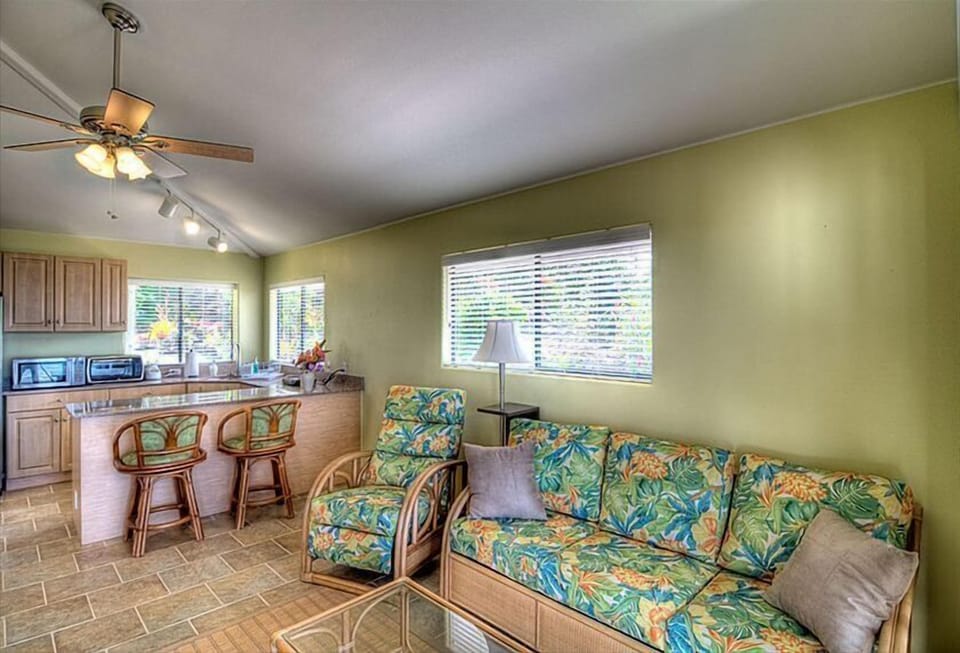 The Living Room and Kitchen