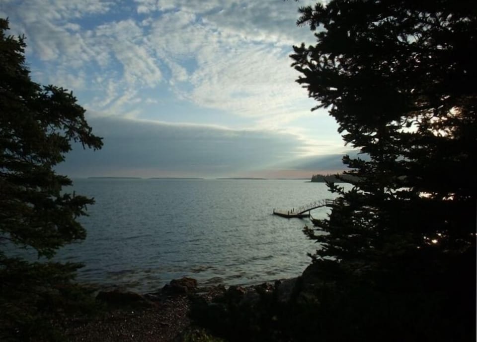 Just before sunset taken from our shore path - we do not own the dock