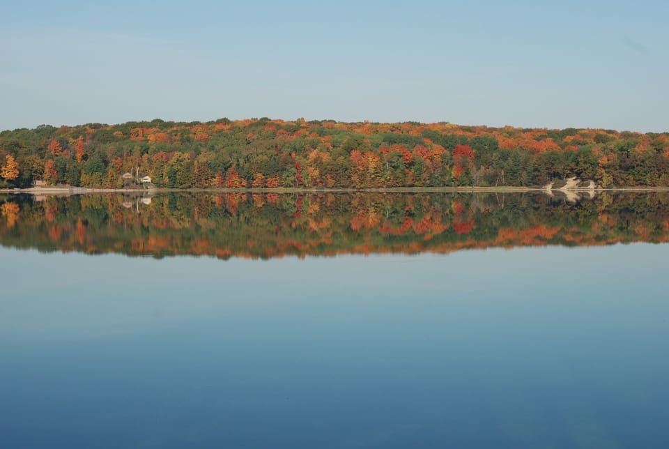 Fall Colors reflecting on Arbutus Lake