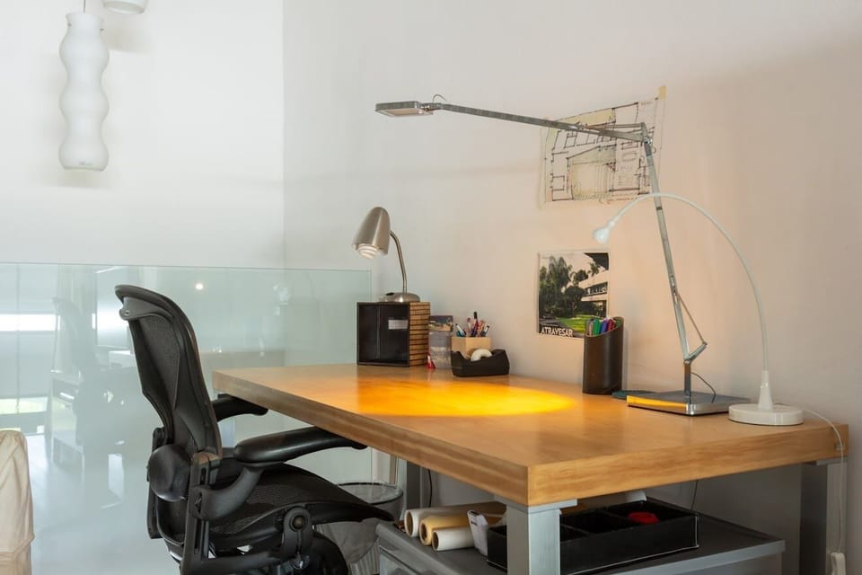 Work Space - Seat relax in an Aeron Chair from Herman Miller