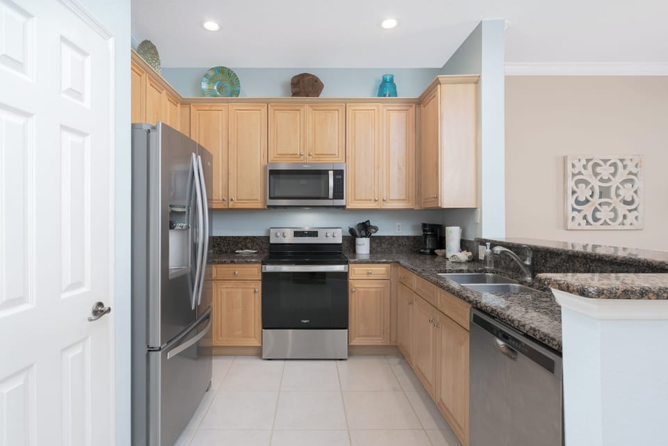 Kitchen stocked to make your favorites.