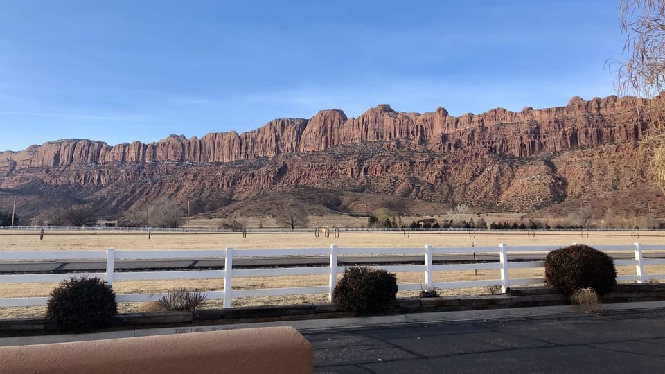 Moab Rim view from the patio.