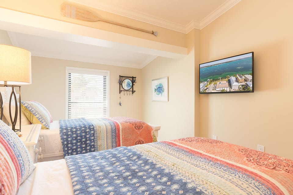 Twin Guest Room with Flat Screen TV