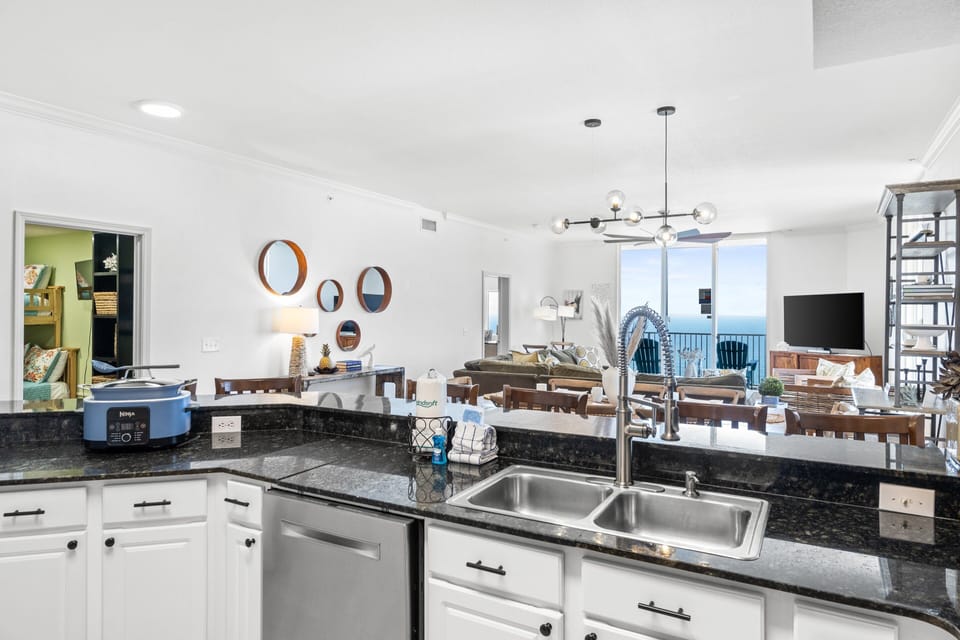 Fully stocked kitchen