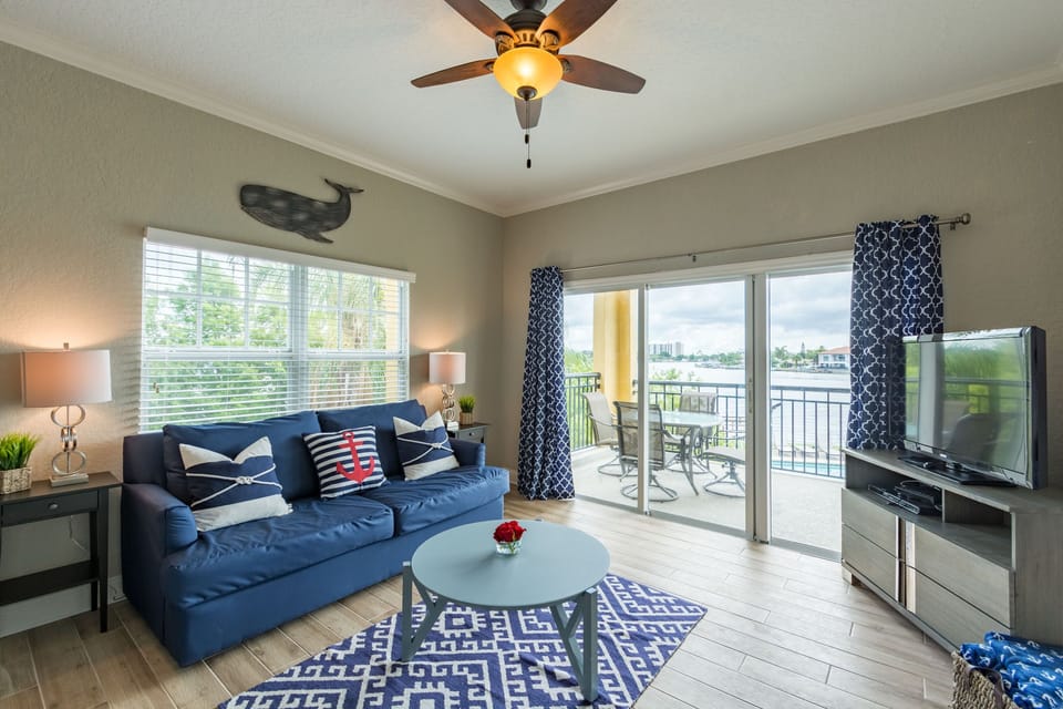 Stunning water view to compliment the nautical decor