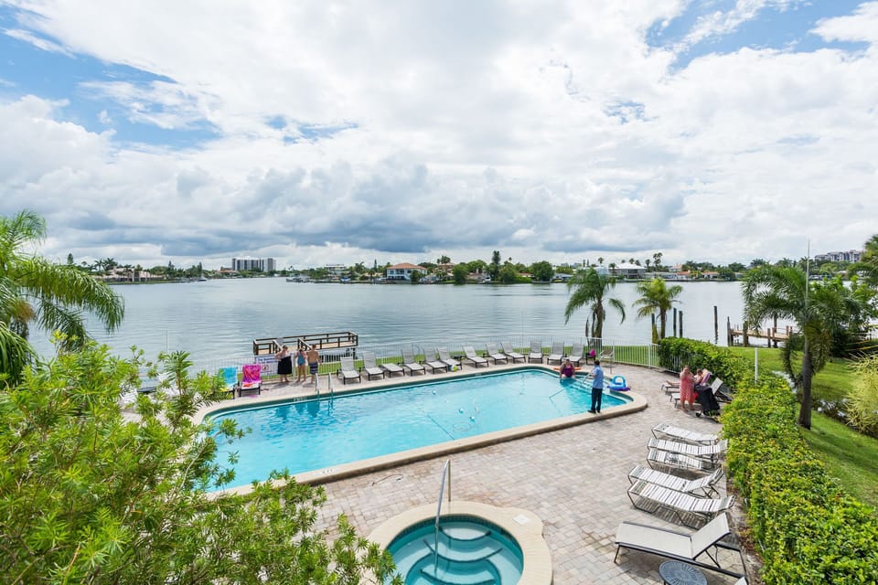 Beautiful pool and hot tub for you to enjoy. BBQ grills are also available