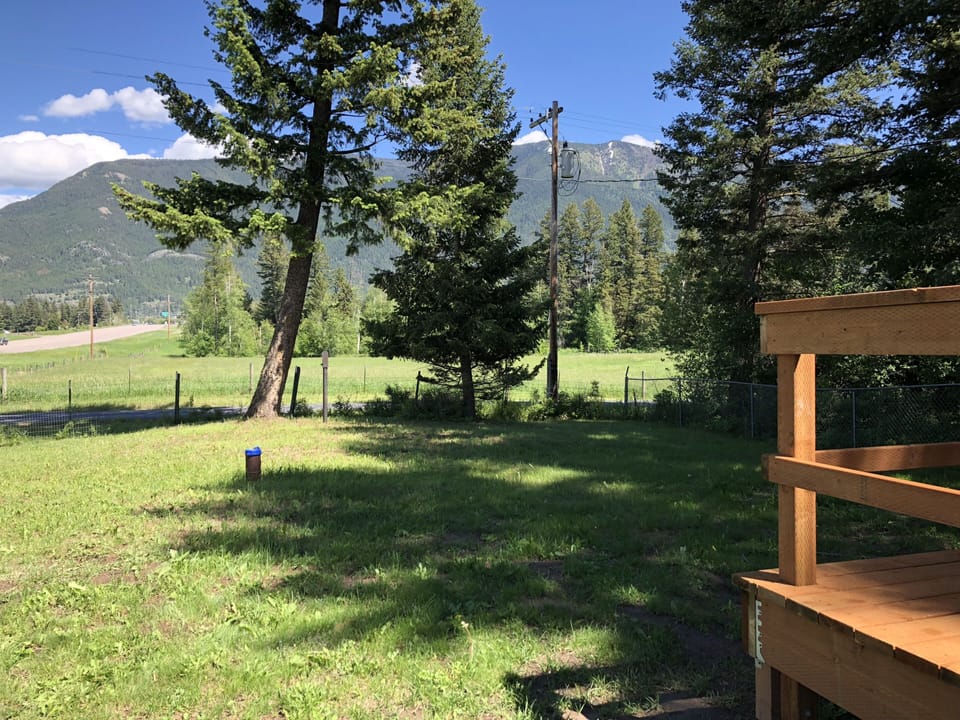 View right out our own back door!