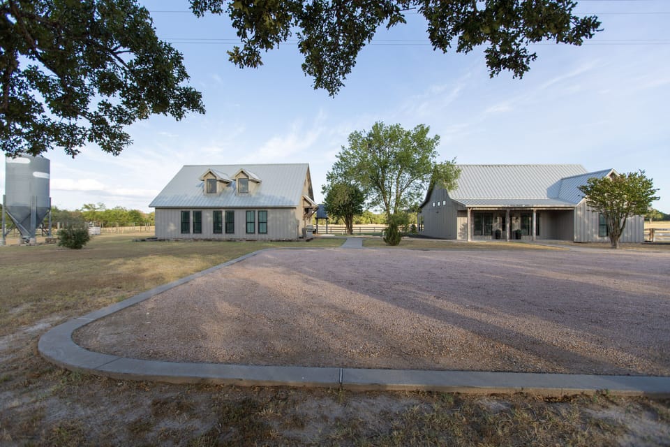 Photo of both cottages that can be rented together.