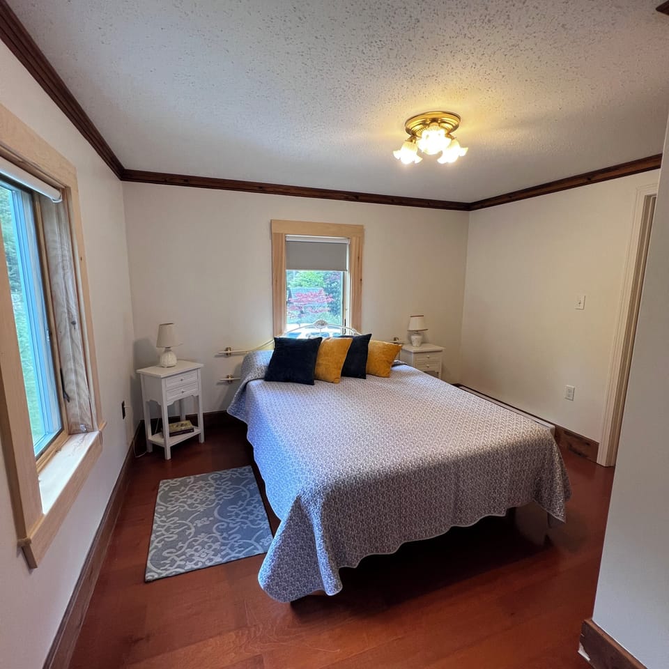 Master Suite with a private door to the bathroom.