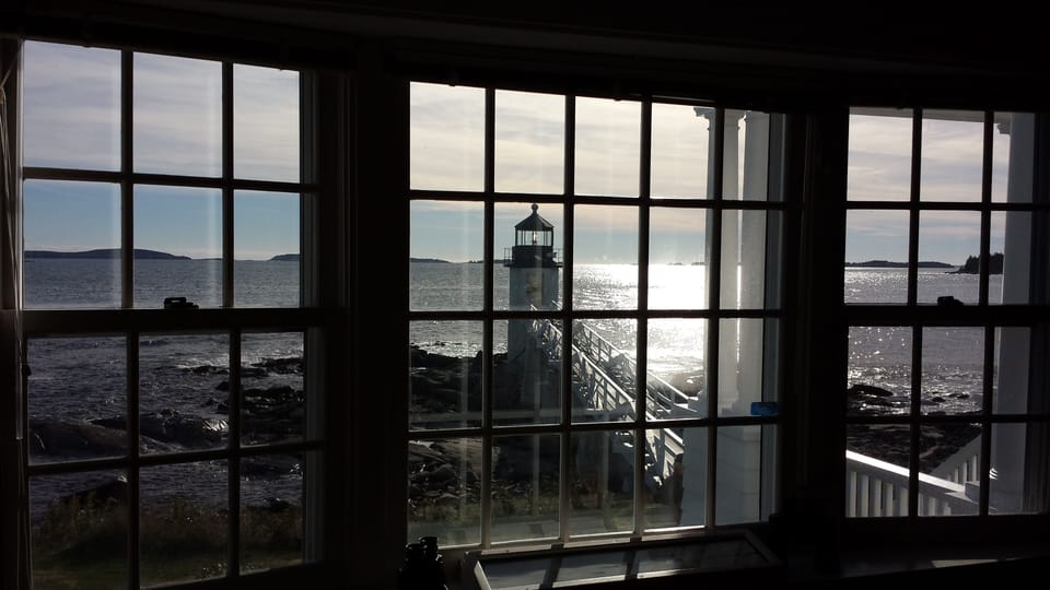 The famous Marshall Point Light from the museum and keepers house, 5 miles away.