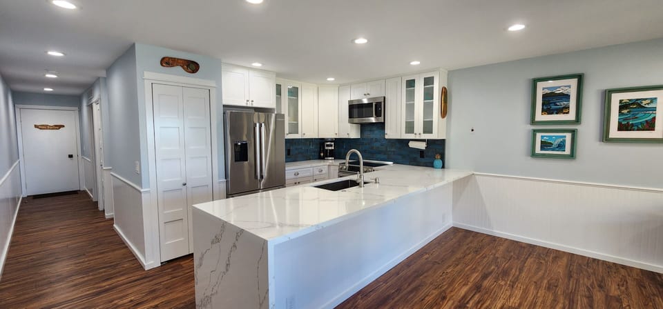 Waterfall countertop