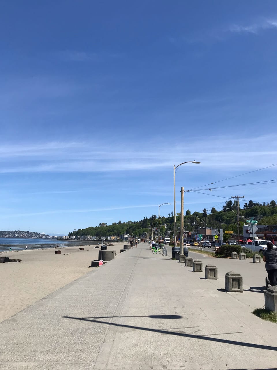 Walking path on Alki beach