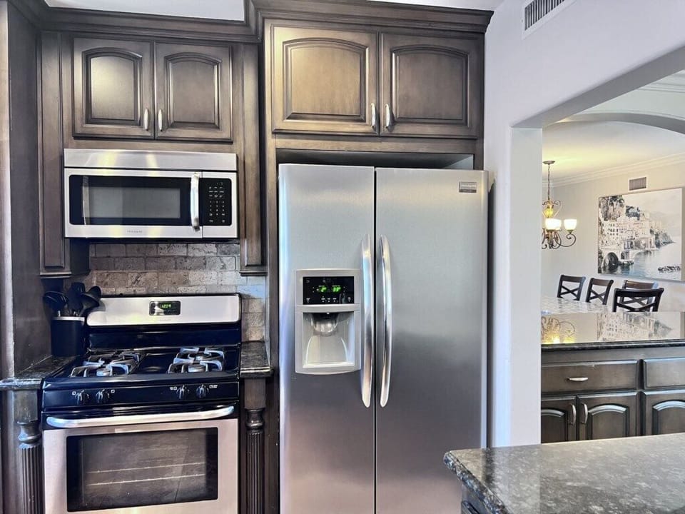 Custom Kitchen with Stainless Steel Appliances view 3
