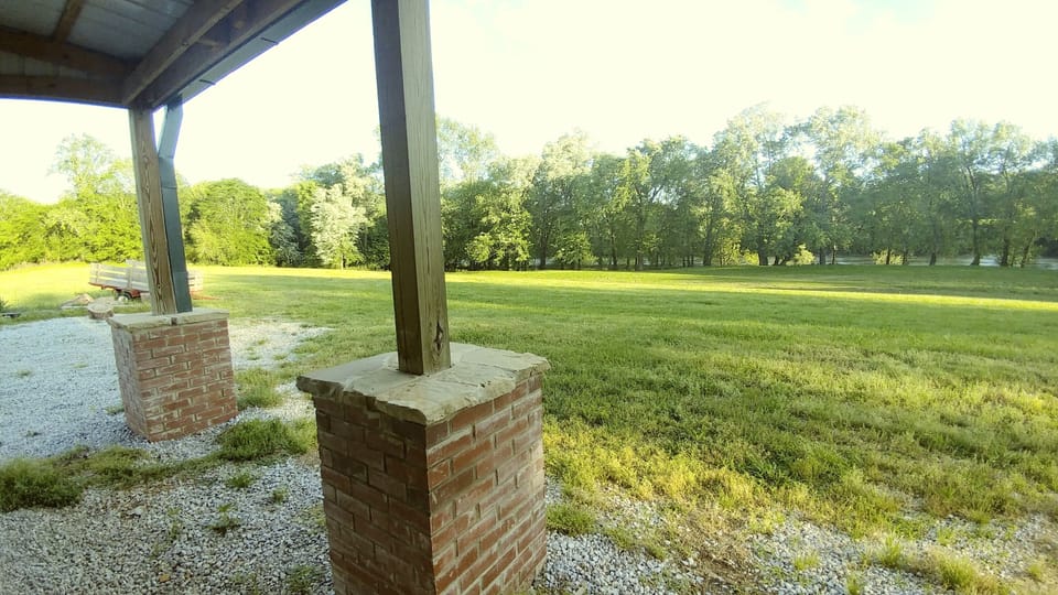 View of the river from front porch