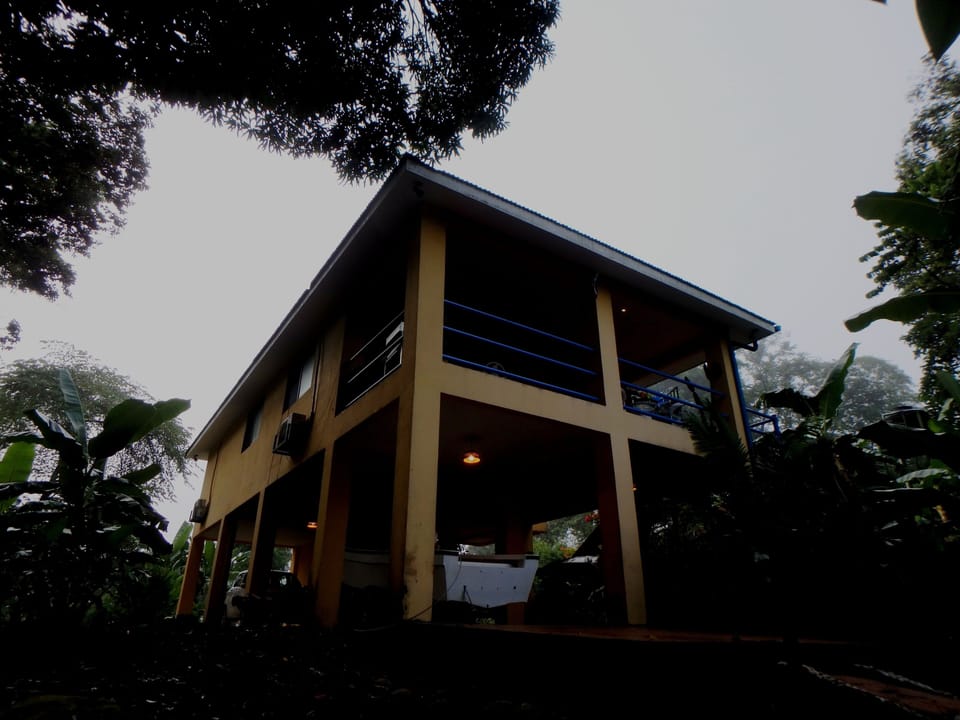 Villa view from dock at river