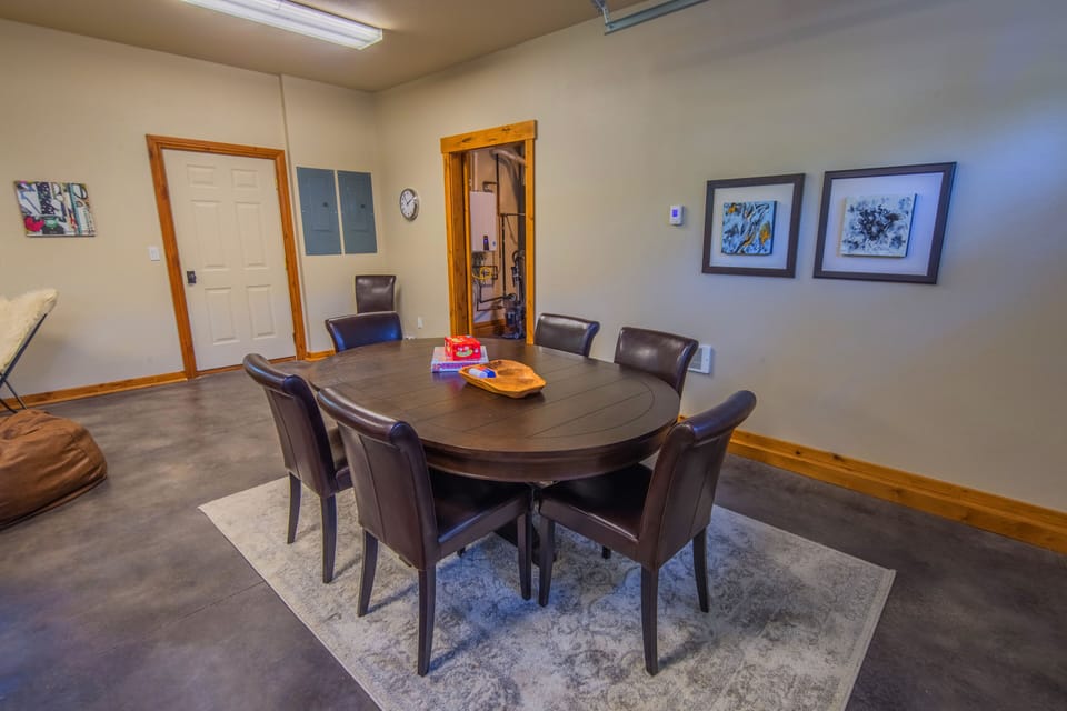 Rose' All Day in Suncadia - Game / Card Table in the heated garage game room.