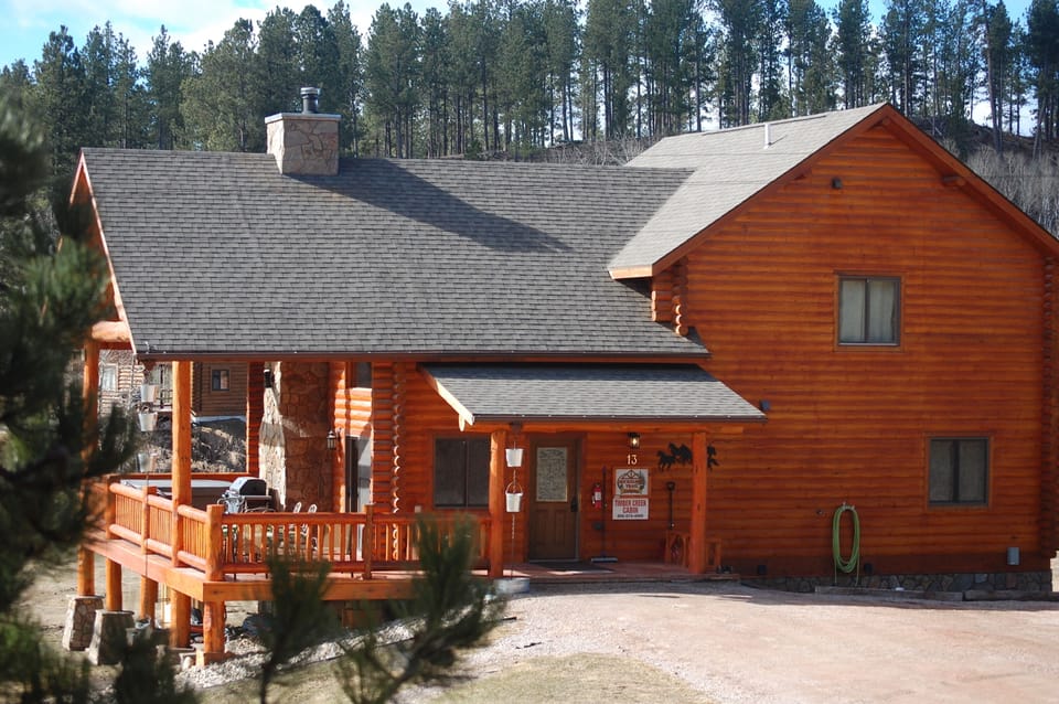 Newly enlarged deck with hot tub