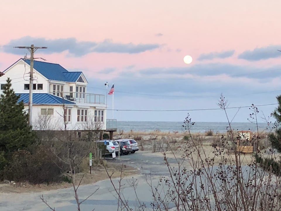 Full Moon -Looking at ocean from front porch