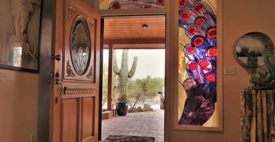 Front door is a work of art!