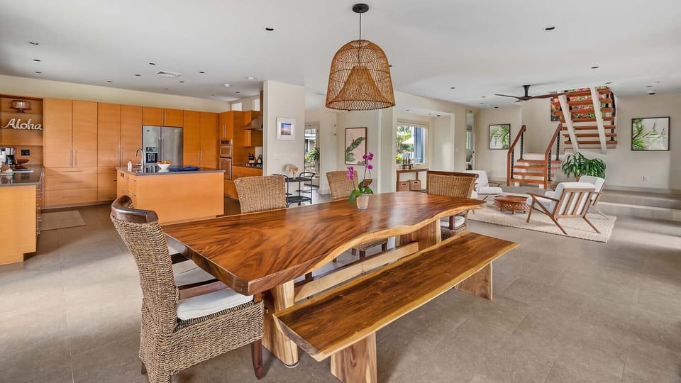 Lilikoi Moon at Kiahuna - Dining Room & Kitchen - Parrish Kauai