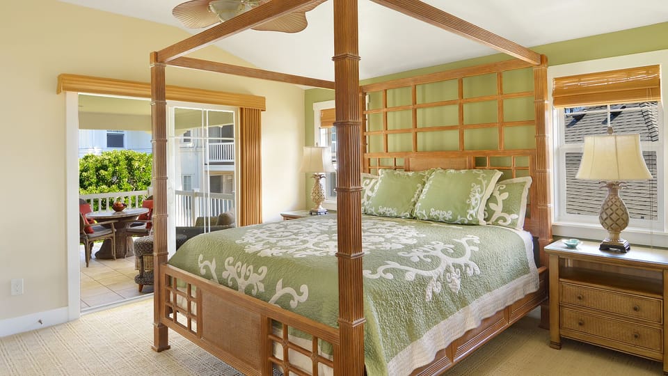 Plantation at Princeville Resort #822 - Master Bedroom & Lanai View - Parrish Kauai