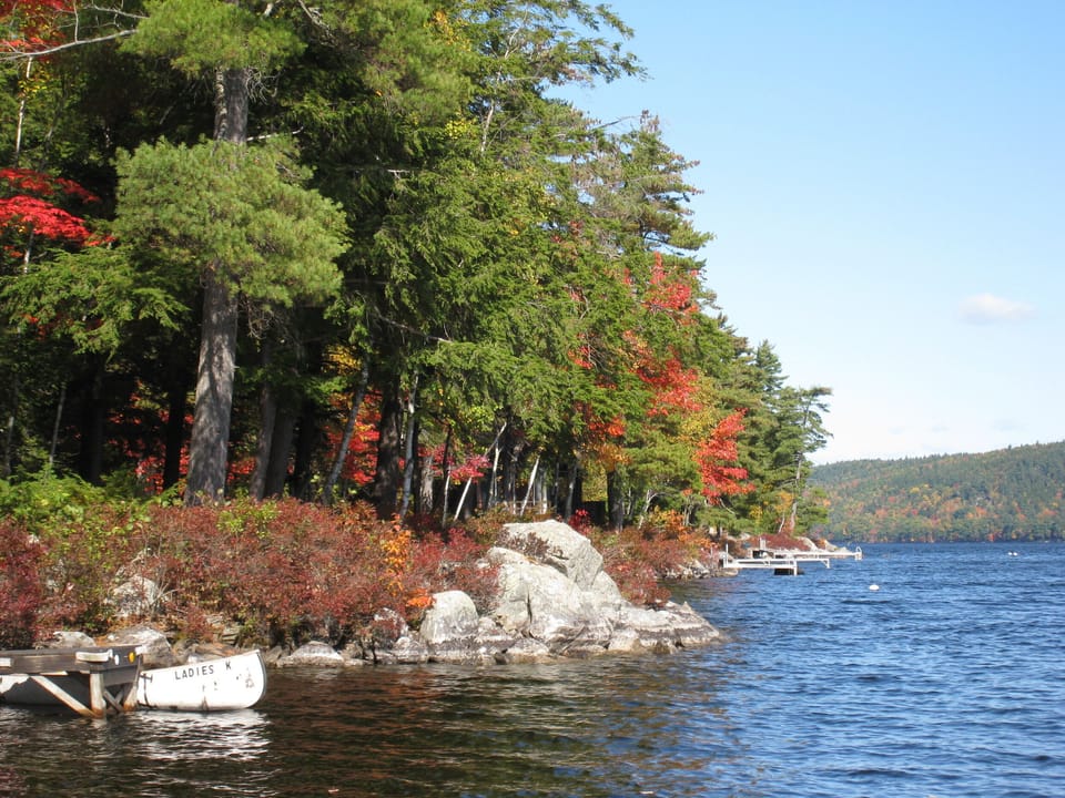 Fall view of Long Pond, north lake