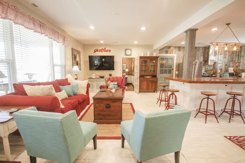 large open living area-view from the front door