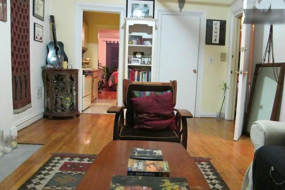Large spacious living room in a beautiful brown stone