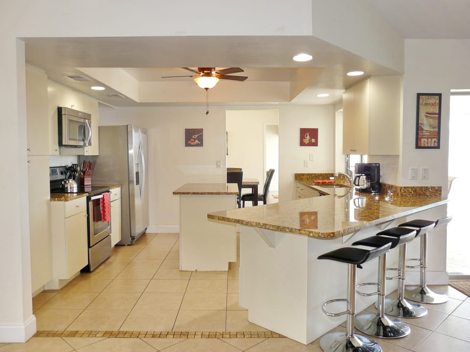 All cookware needed to prepare and enjoy meals with family & friends.