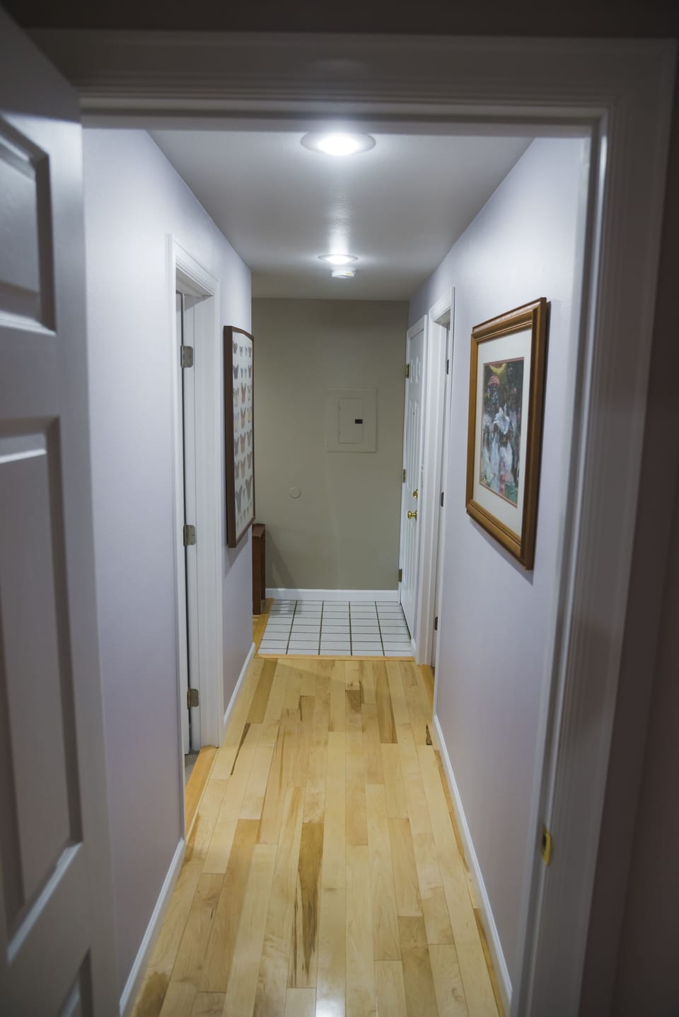 Hallway leading to bedrooms 