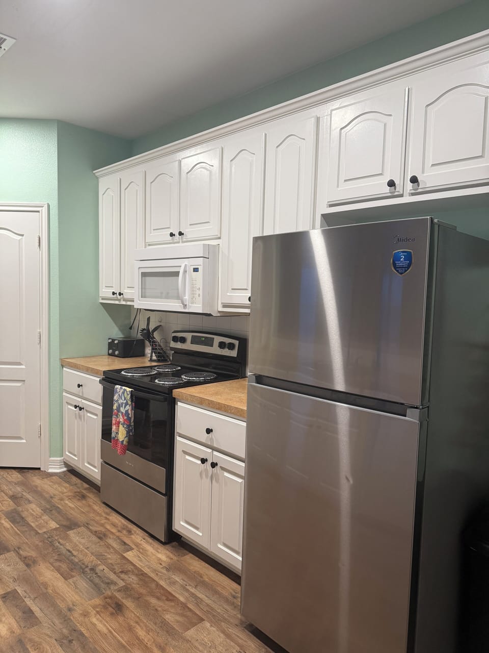 2nd fridge placed in kitchen for Apr 2025. 