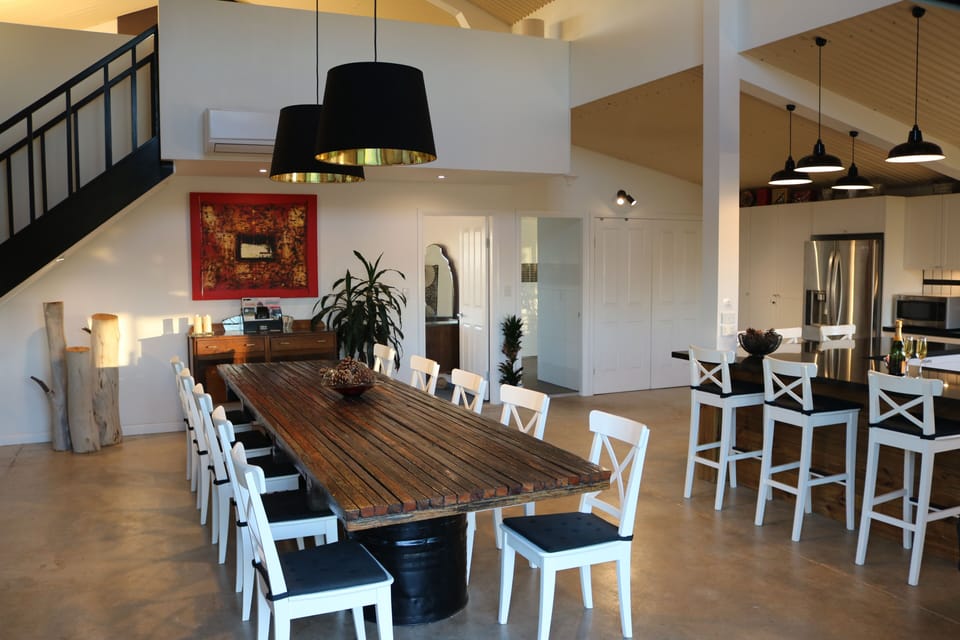 A dining table with a story attached.