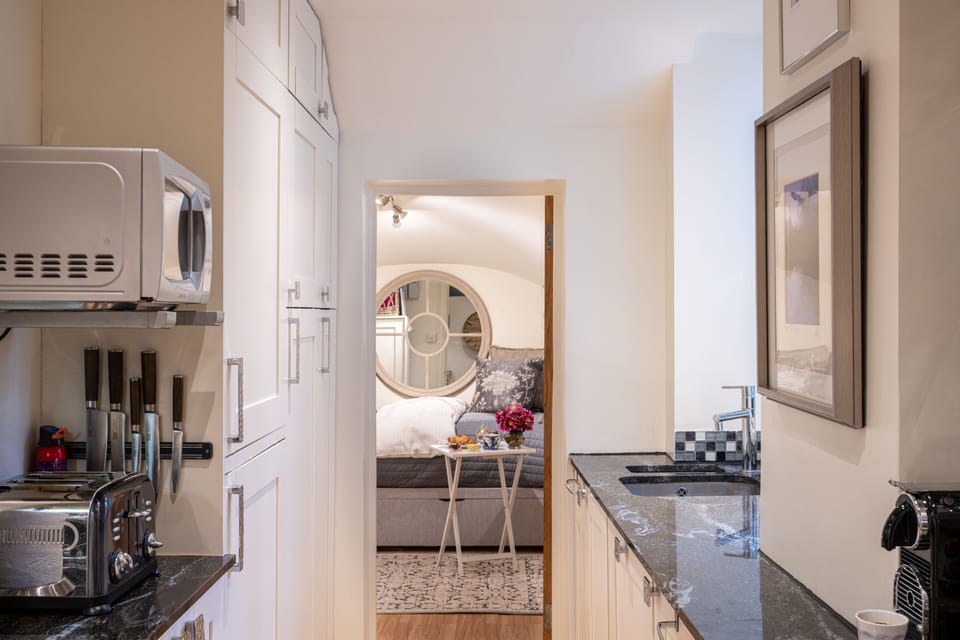 ENTRY into SECOND BEDROOM.  Much privacy/space between both bedrooms.
