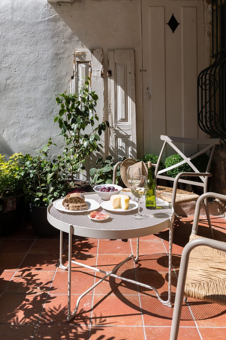 The terrace