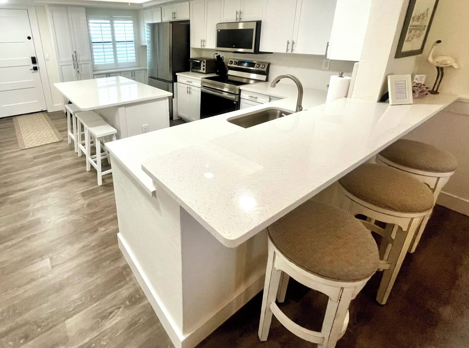 Completely remodeled kitchen. 